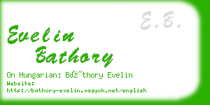 evelin bathory business card